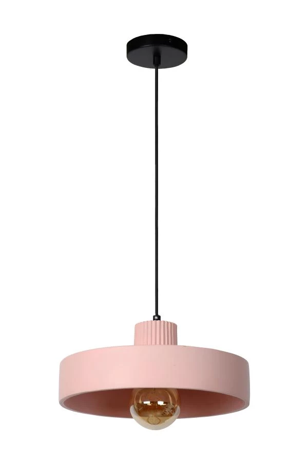 Lucide OPHELIA - Hanglamp - Ø 35 cm - 1xE27 - Roze - uit
